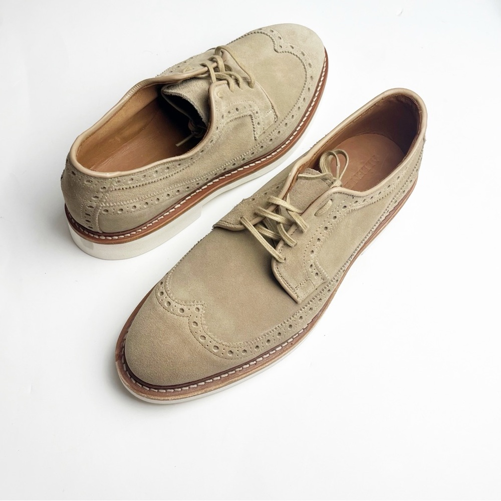 ALLEN EDMONDS William Wingtip Derby Suede Lace Up Shoes, Size 9
